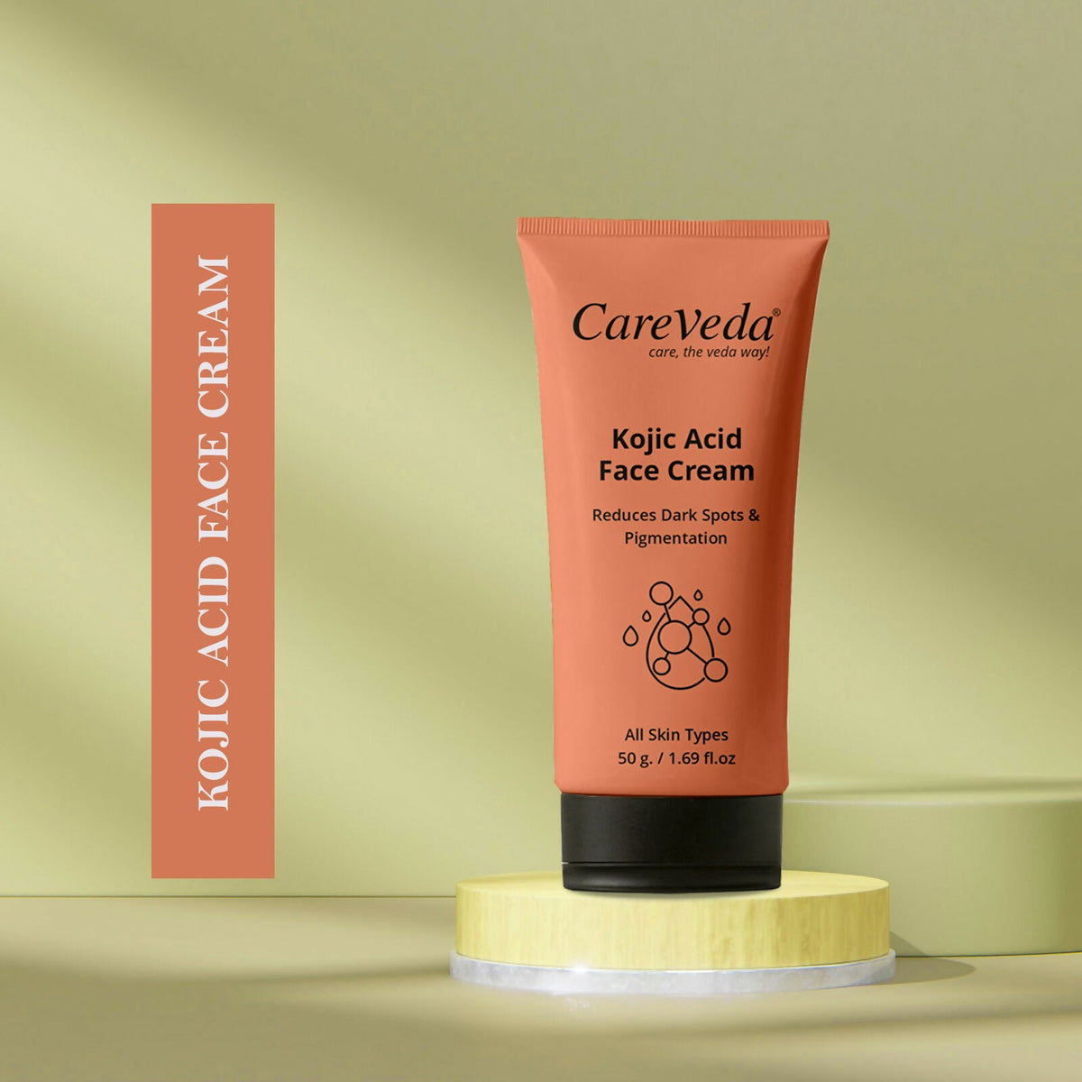 Image 3 of CareVeda Kojic Acid Face Cream For Reduces Dark Spots & Pigmentation Suitable For All Skin Types