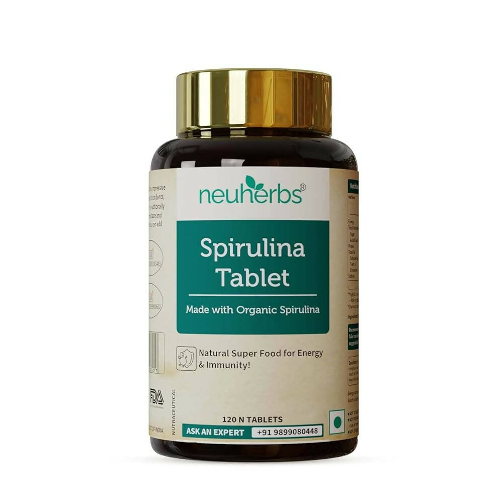 Image 1 of 120 tabs for the product Neuherbs Organic Spirulina Tablets