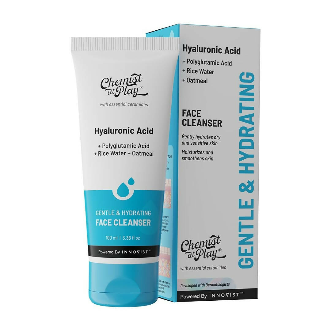 Image 1 of 100 ml / Pack of 1 for the product Chemist at Play Gentle & Hydrating Face Cleanser with Vitamin E, Rice Water & Oatmeal, Removes Excess Oil & Dirt