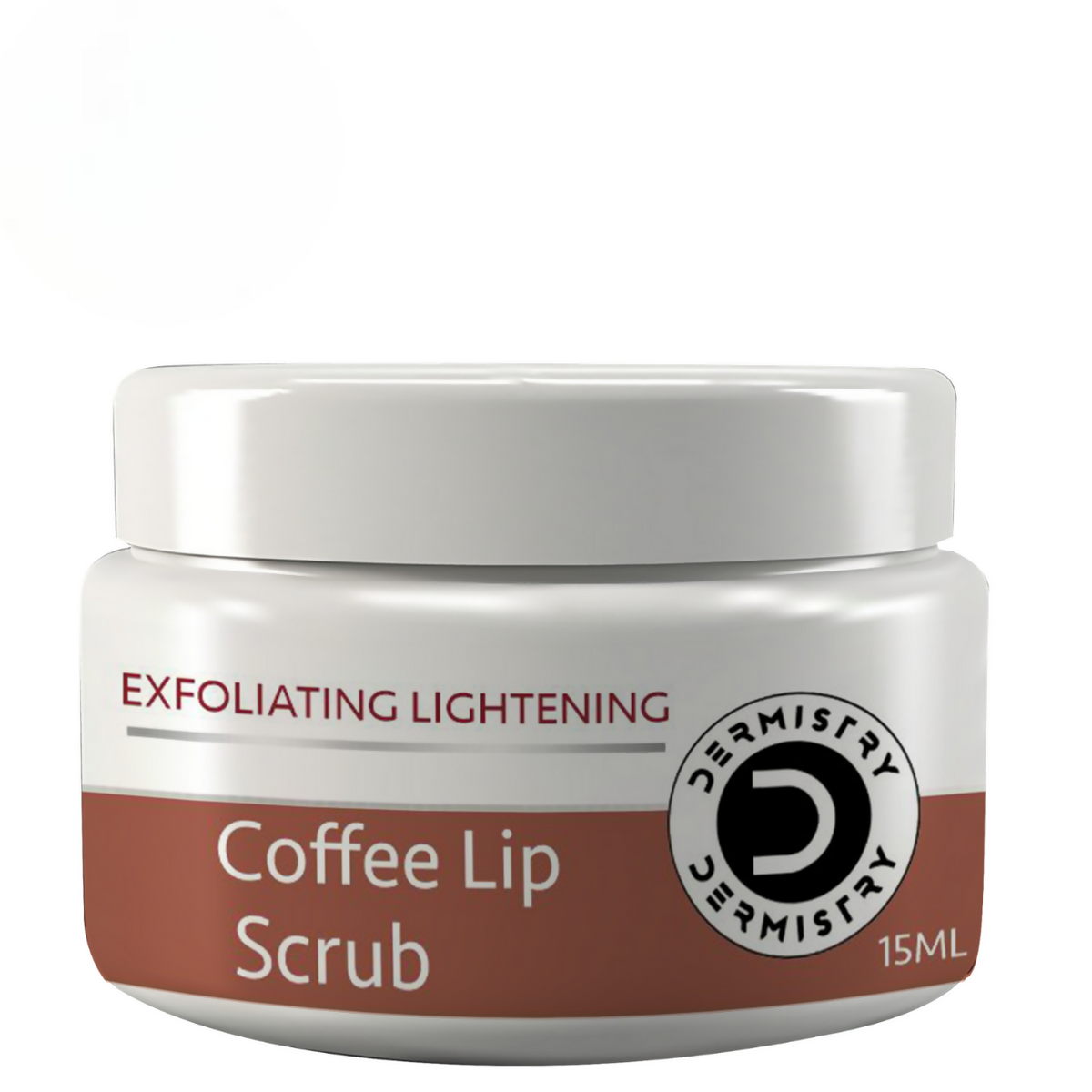 Image 1 of 15 ml / Pack of 1 for the product Dermistry Exfoliating Lightening Coffee & Sugar Lip Scrub for Dark Dry Chapped Lips & Pigmentation