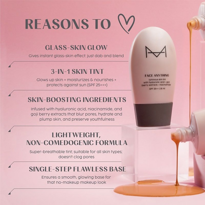 Image 4 of House Of Makeup Face Anything Luminous Skin Tint For Glass Skin - D10 Deep Skin Tone