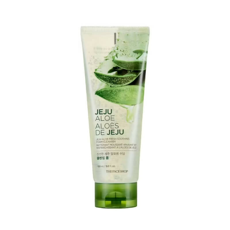 Image 1 of 150 ml / Pack of 1 for the product The Face Shop Jeju Aloe Fresh Soothing Foam Cleanser - Korean Skincare