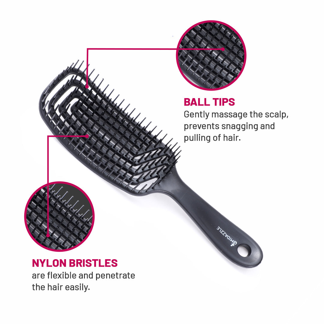 Image 5 of MiDazzle Hair Brush (Black 3D) MIHB0015