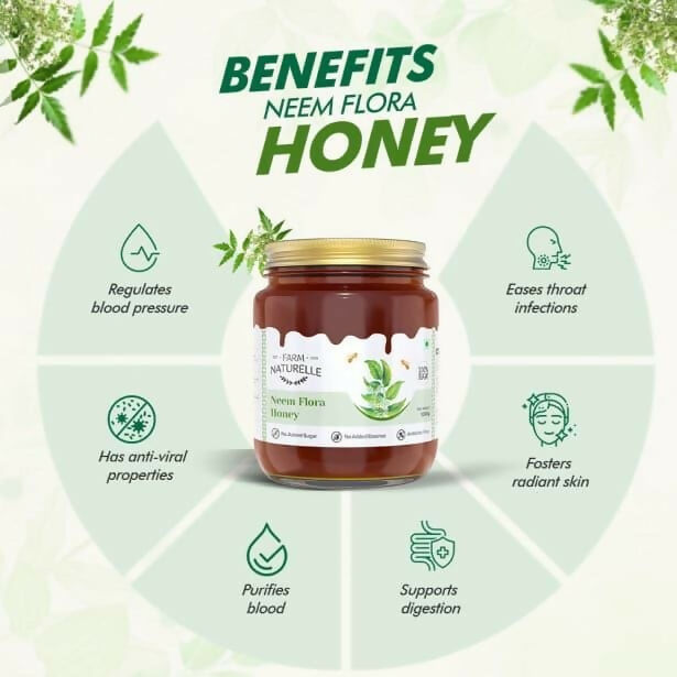 Image 3 of Farm Naturelle Neem Flora Honey – Pure, Raw & Natural Honey for Health