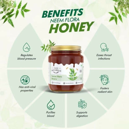 Image 3 of Farm Naturelle Neem Flora Honey – Pure, Raw & Natural Honey for Health