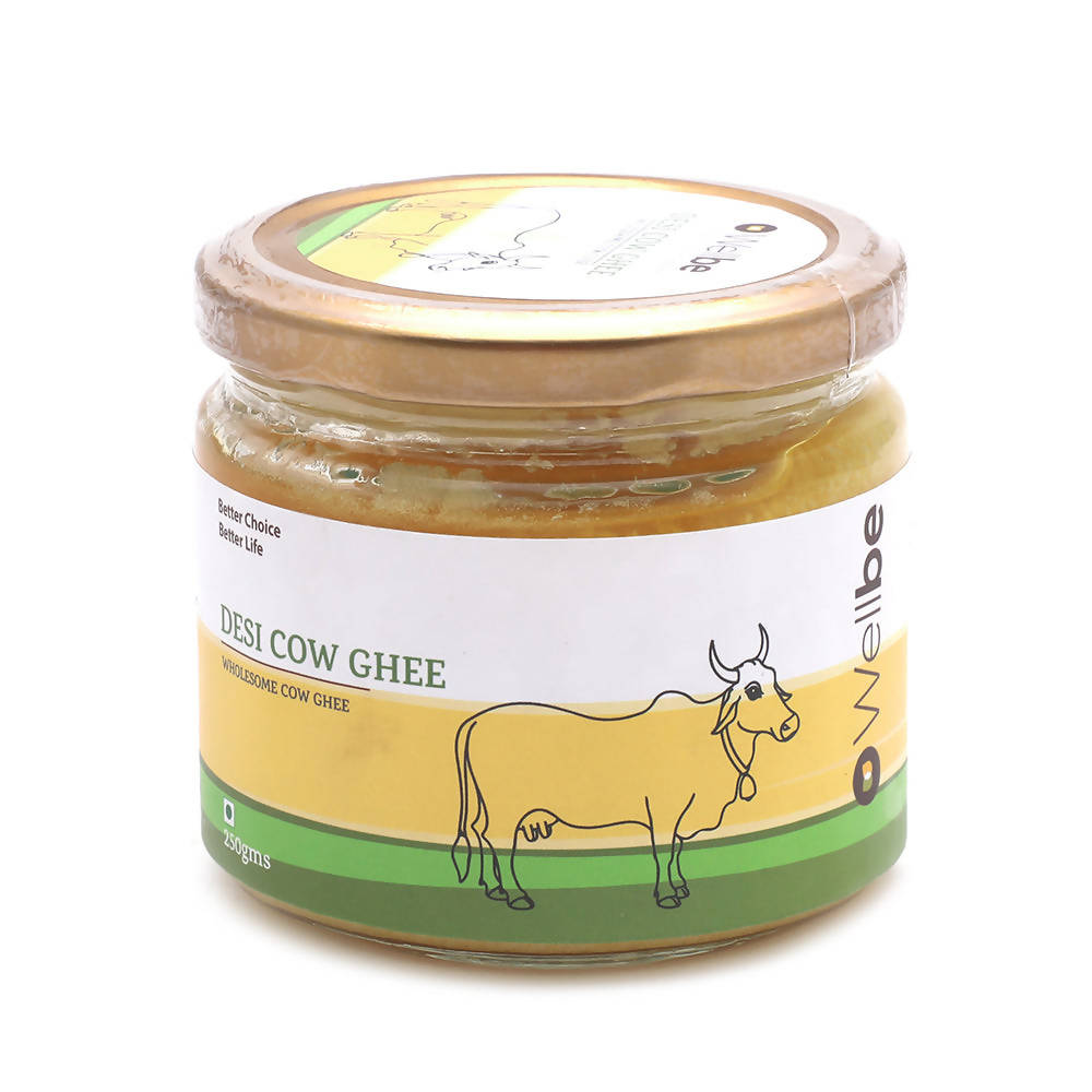 Image 1 of 250 gm / Pack of 1 for the product Wellbe Desi Cow Ghee | Indian Hallikar Cow Ghee | Pure A2 Ghee | Natural & Healthy | Better Choice - Better Life