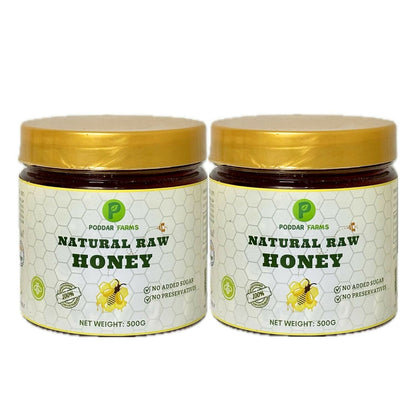 Image 1 of 500 gm / Pack of 2 for the product Poddar Farms Natural Raw Honey