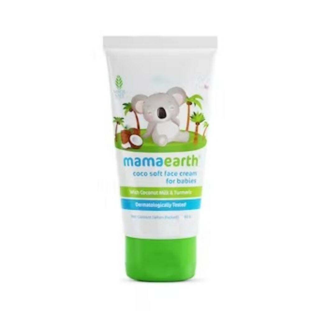 Image 1 of 60 gm for the product Mamaearth Coco Soft Face Cream With Coconut Milk & Turmeric For Babies