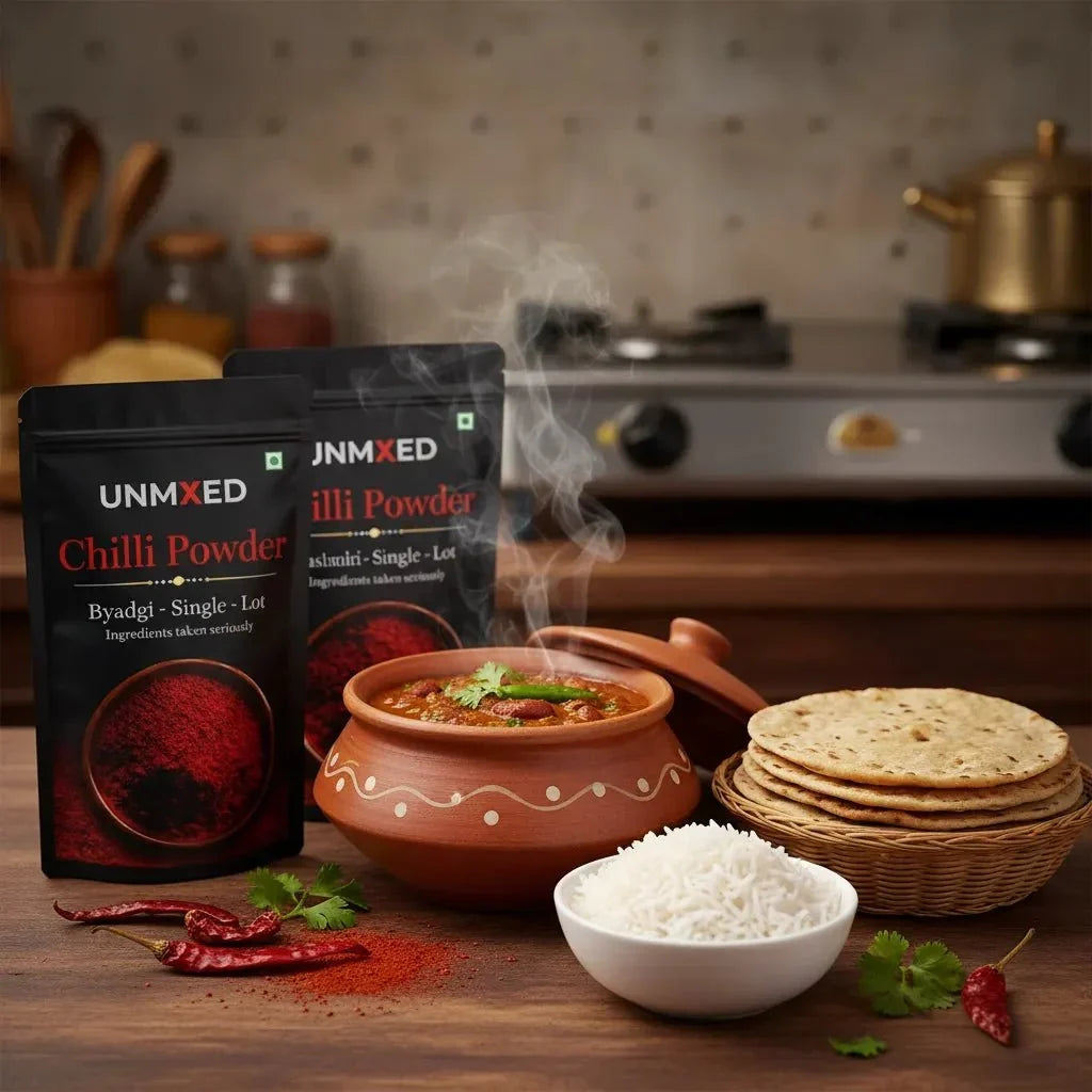 Image 4 of UNMIXED Chilli Powder Value Pack – Byadgi & Kashmiri | Family Combo