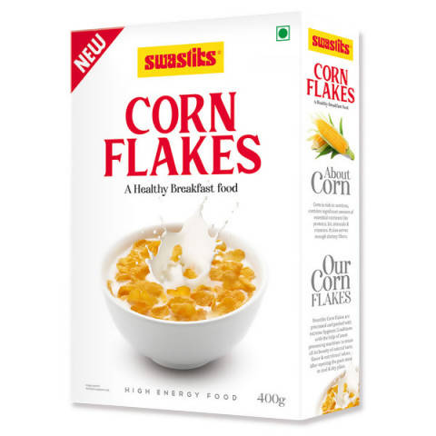 Image 1 of 400 gm / Pack of 1 for the product Swastiks Corn Flakes
