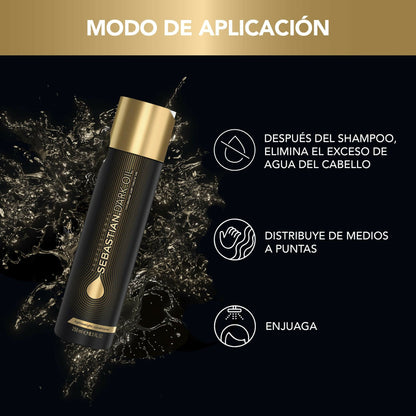 Image 3 of Sebastian Professional Dark Oil Lightweight Hair Conditioner for Smoothening Hair