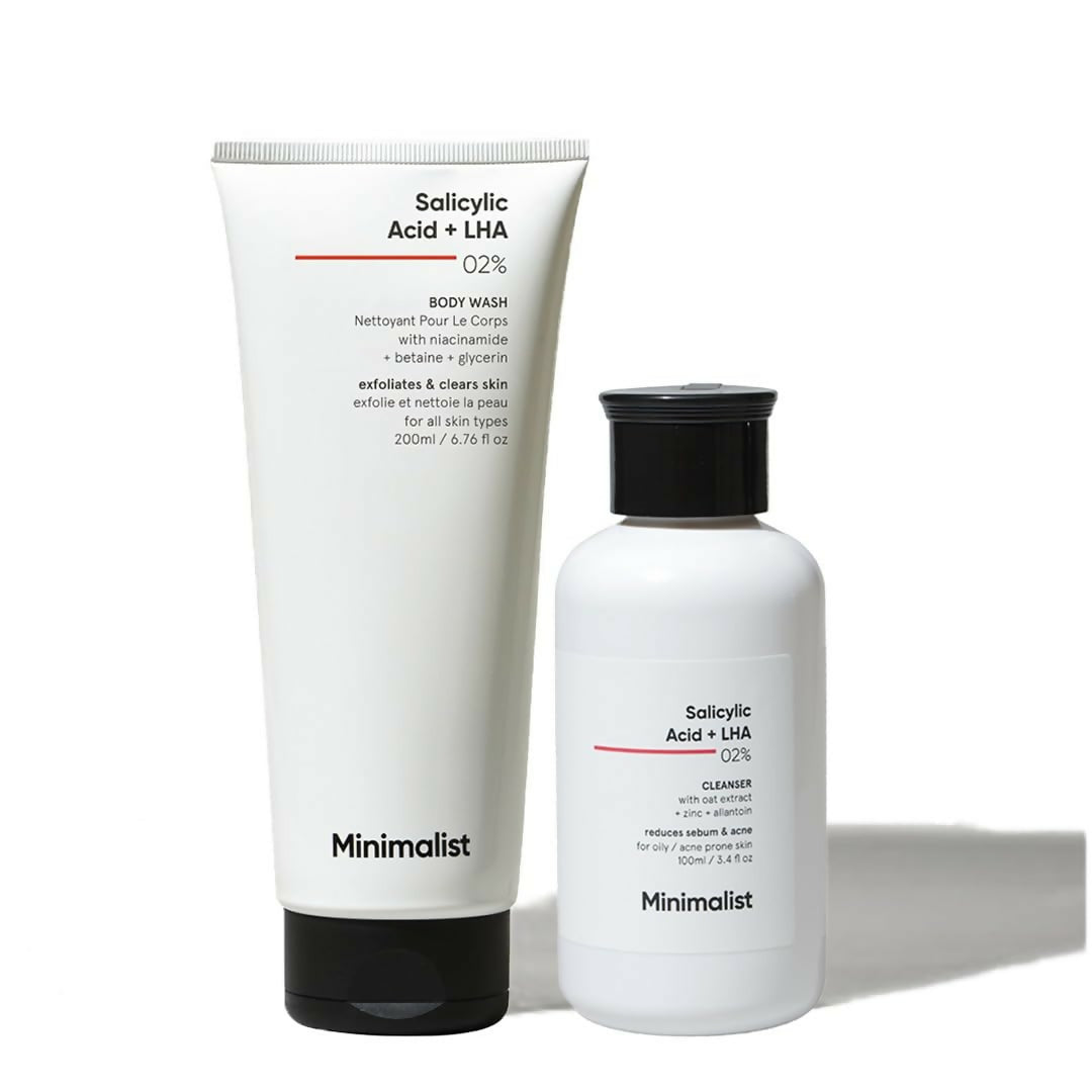 Image 1 of Minimalist Salicylic Acid Face Wash and Body Wash Combo