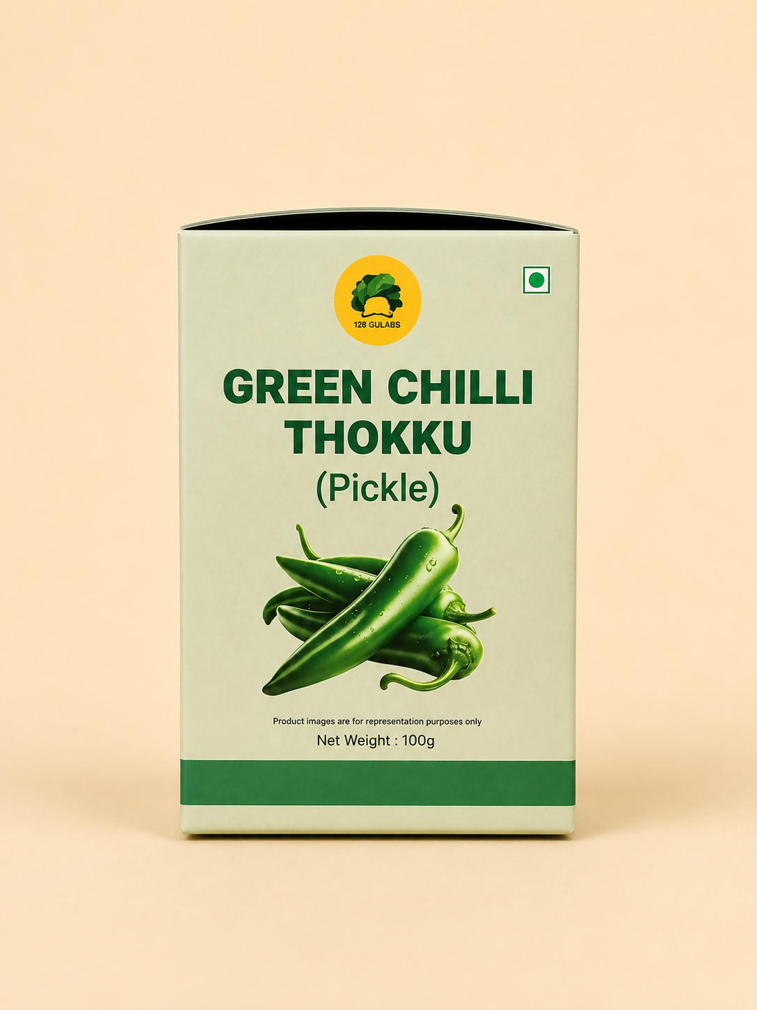 Image 2 of Gulabs Green Chilli Thokku Pickle