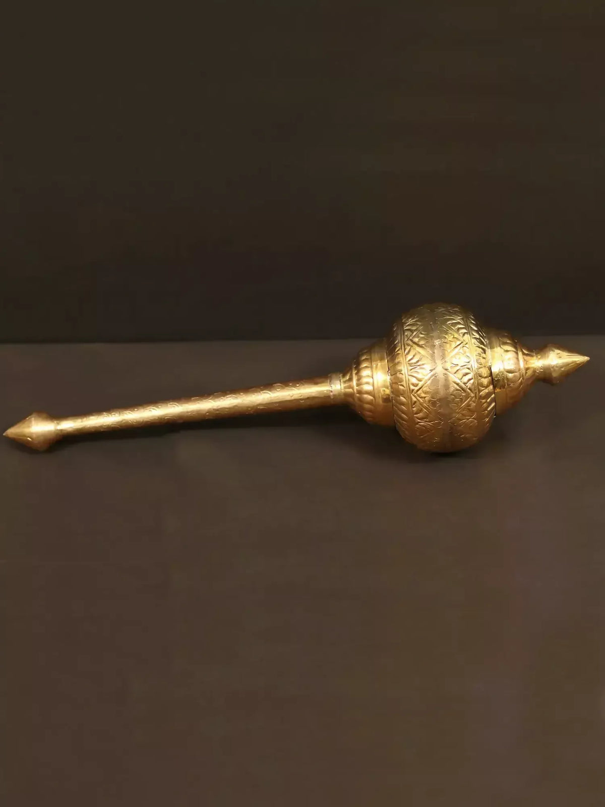 Image 3 of Ishwar Arts 36" Lord Hanuman Weapon Brass Mace (Gada)