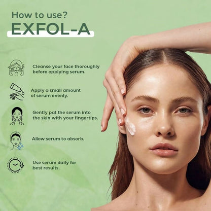 Image 2 of Aveil Exfol-A Anti Aging Face Serum - Renews & Repairs Skin Overnight