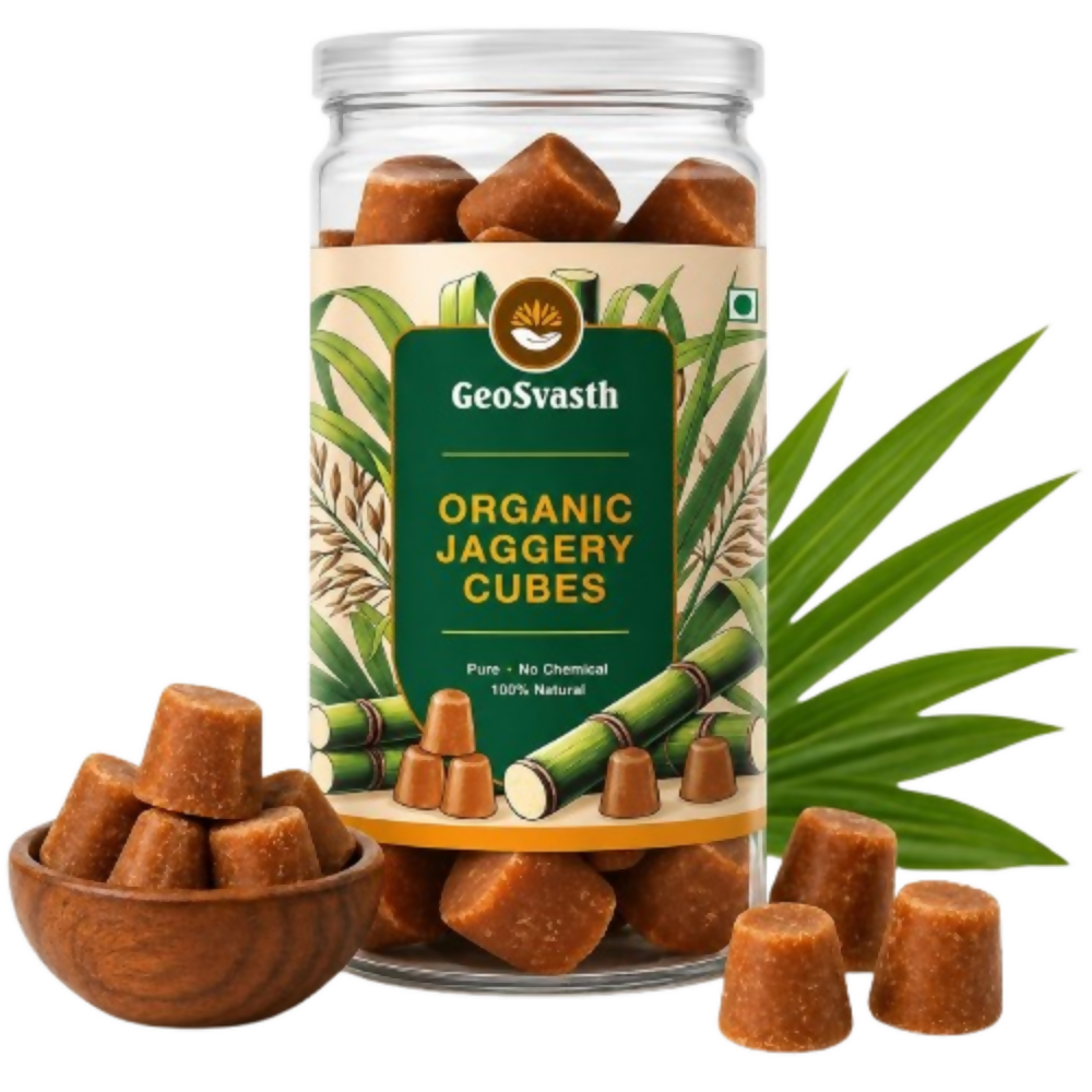 Image 1 of 600 gm / Pack of 1 for the product GeoSvasth Organic Jaggery Cubes
