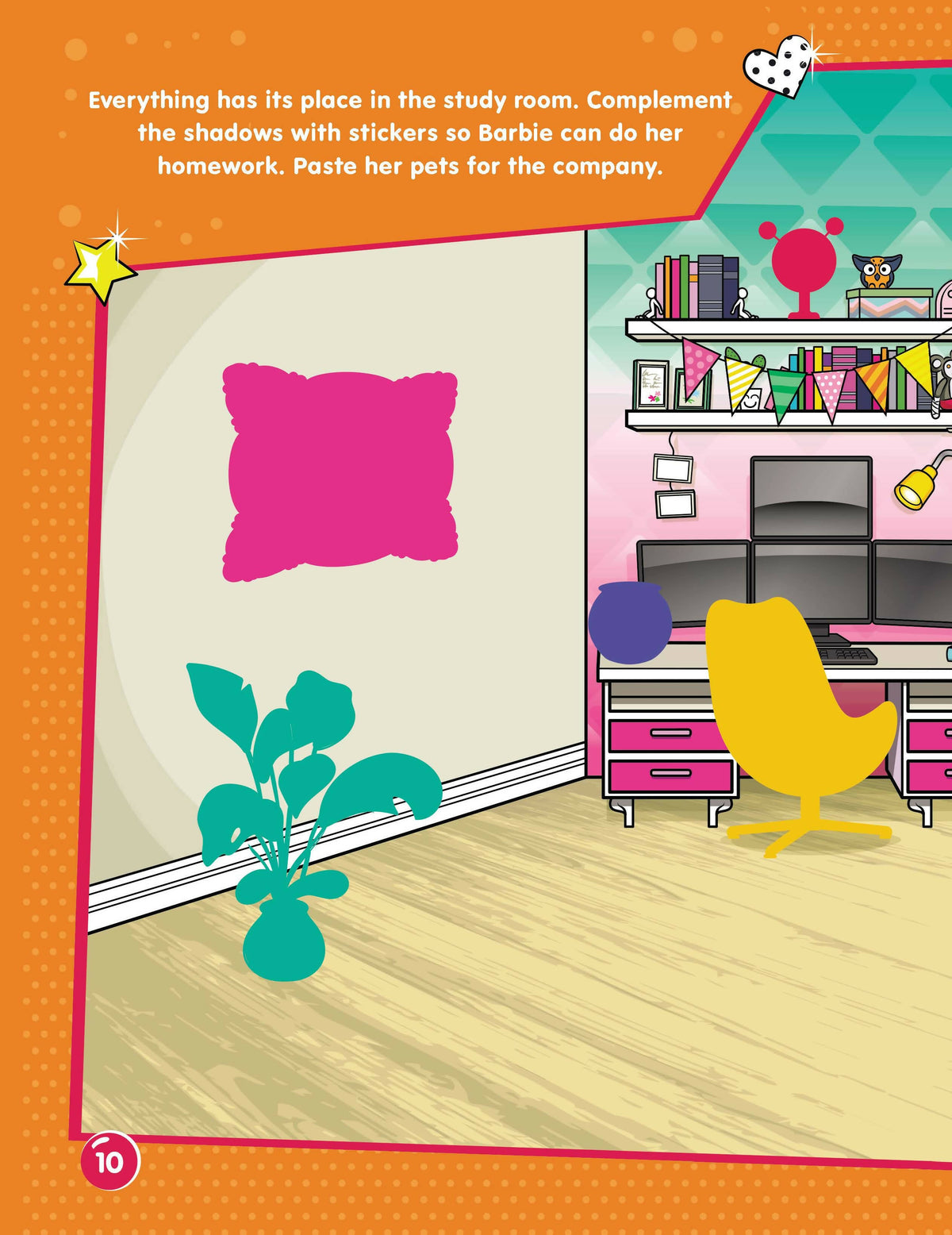 Image 8 of Dreamland Publications Barbie Dreamhouse Adventures -Dream House Decorate with Stickers