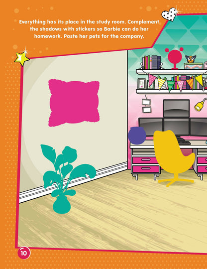 Image 8 of Dreamland Publications Barbie Dreamhouse Adventures -Dream House Decorate with Stickers