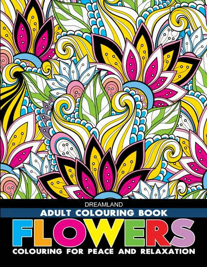 Image 1 of Paperback for the product Dreamland Flowers- Colouring Book for Adults