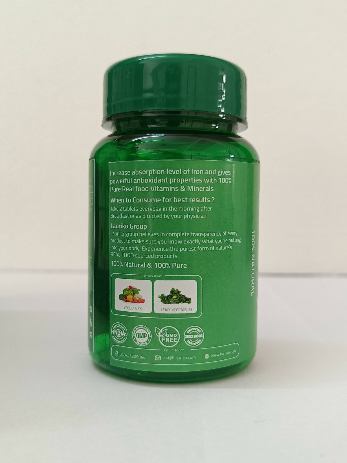 Image 9 of Laurik Plant Based Zinc And Vitamin C Tablets | Supplements Help Iron Absorption And Immune Support For Men And Women