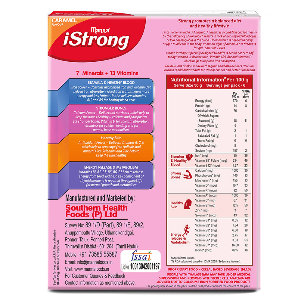 Image 10 of Manna iStrong Women's Nutrition Drink Caramel