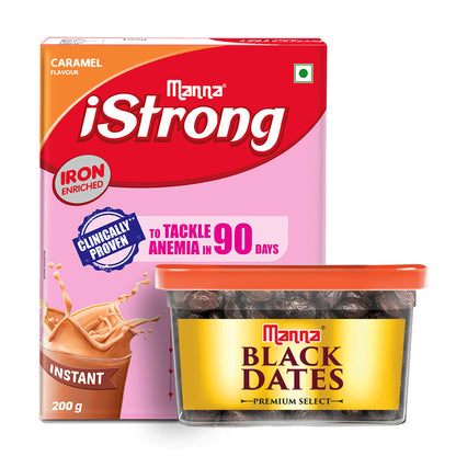 Image 1 of Manna iStrong Women's Nutrition Drink Caramel and Black Dates Combo