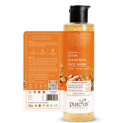 Image 2 of Pureus Herbals Somashree D-Tan Clear Skin Face Wash