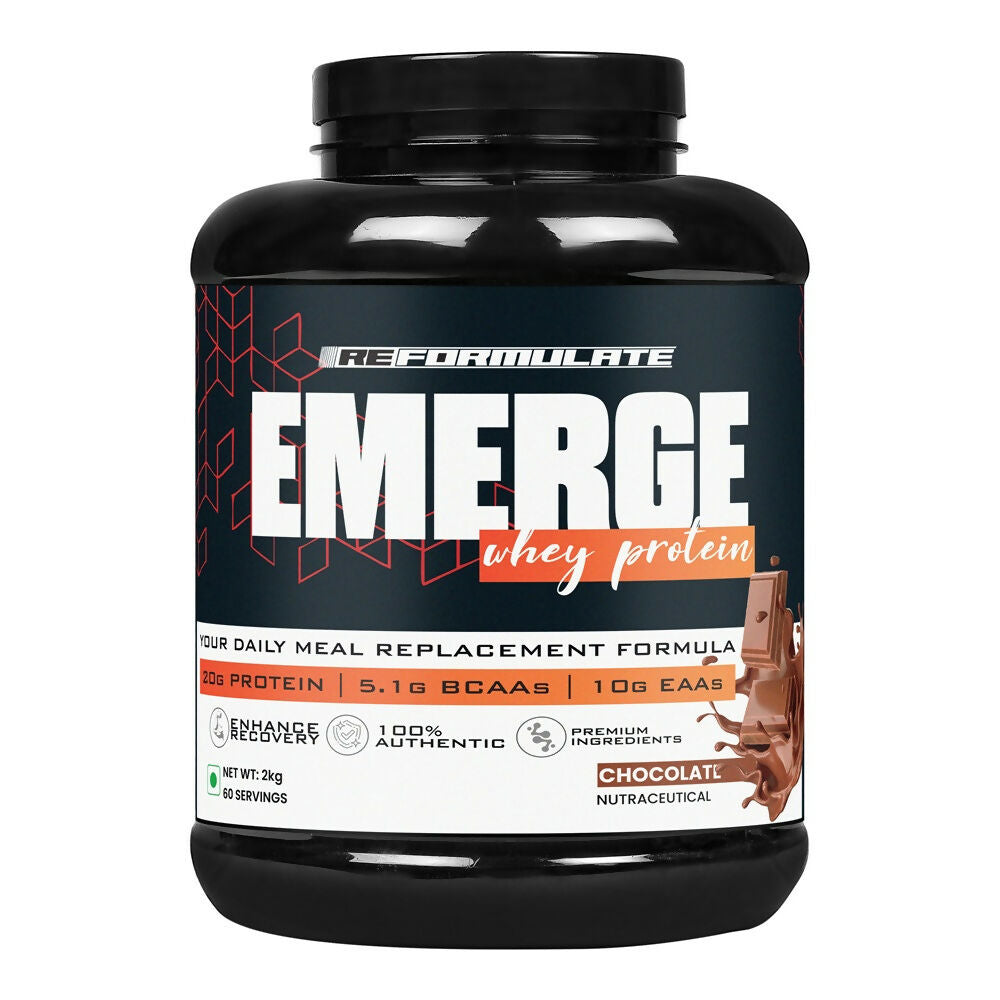 Image 1 of Reformulate Emerge I Whey Protein I Your Daily Meal Replacement Formula I 20 G I Protein I 5.1 G Bcaa's I 10 G Eaa's - Chocolate