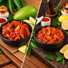 Image 1 of combo for the product Tenali Ruchulu Pickles Combo: Mango Pickle + Lemon Pickle