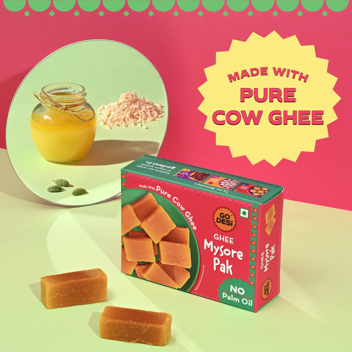Image 2 of Go desi Ghee Mysore Pak | No Palm Oil