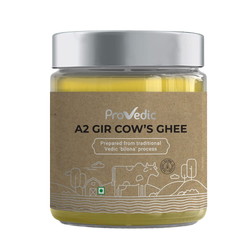 Image 1 of 250 ml / Pack of 1 for the product ProVedic A2 Gir Cow's Ghee | For Healthy & Strong Immunity | Prepared using Hand-Churning | Bilona Process | Pure Gir Cow Ghee | Bilona Desi Ghee