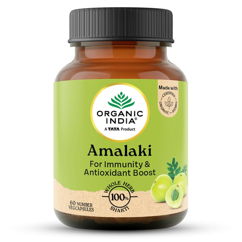 Image 1 of 180 Caps for the product Organic India Amalaki Capsules