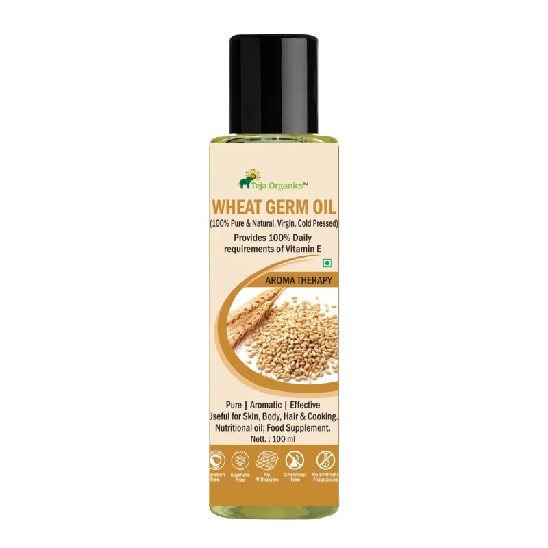 Image 1 of 100 ml for the product Teja Organics Wheat Germ Oil