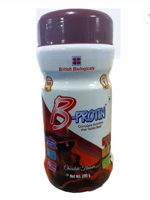 Image 1 of 200 gm / Chocolate for the product B-Protin Nutritional Powder Supplement