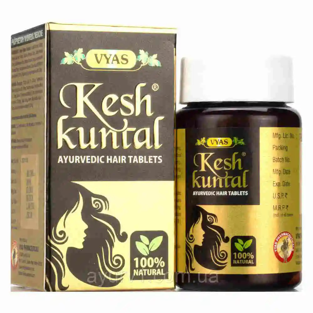 Image 1 of 50 tabs for the product Vyas Keshkuntal Tablets