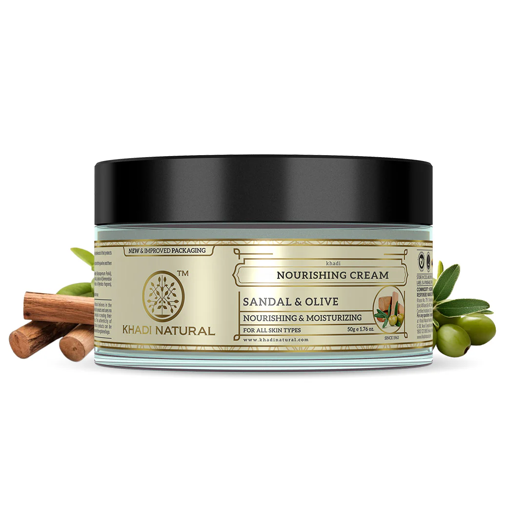 Image 1 of Khadi Natural Sandal & Olive Face Nourishing Cream