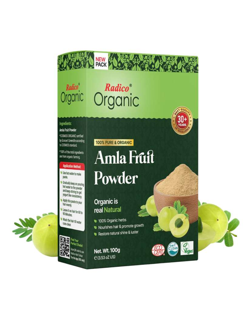 Image 1 of 100 gm for the product Radico Organic Amla Fruit Powder