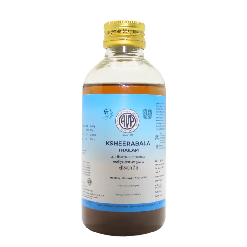 Image 1 of 200 ml for the product AVP Ayurveda Ksheerabala Thailam