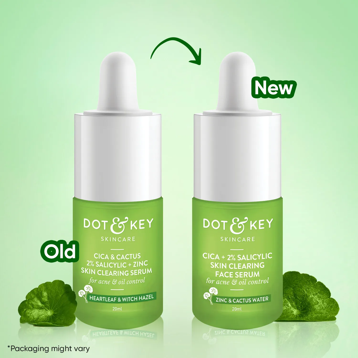 Image 1 of 20 ml / Pack of 1 for the product Dot & Key 2% Salicylic Cica Anti Acne Face Serum For Acne & Oil Control