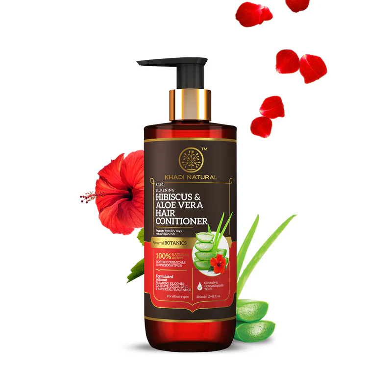 Image 1 of 310 ml / Pack of 1 for the product Khadi Natural Hibiscus & Aloe Vera Hair Conditioner