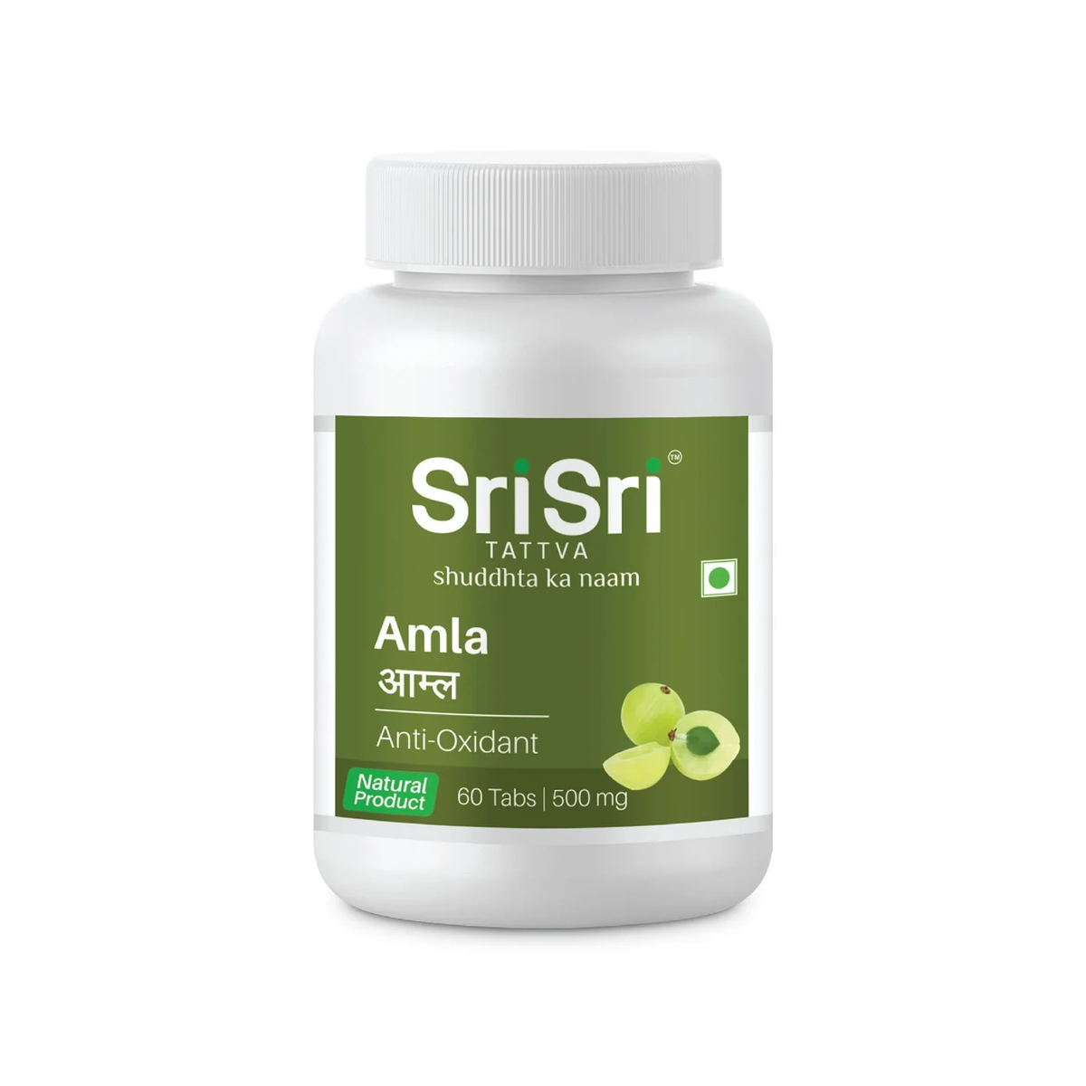 Image 1 of 60 tabs for the product Sri Sri Tattva USA Amla Tablets