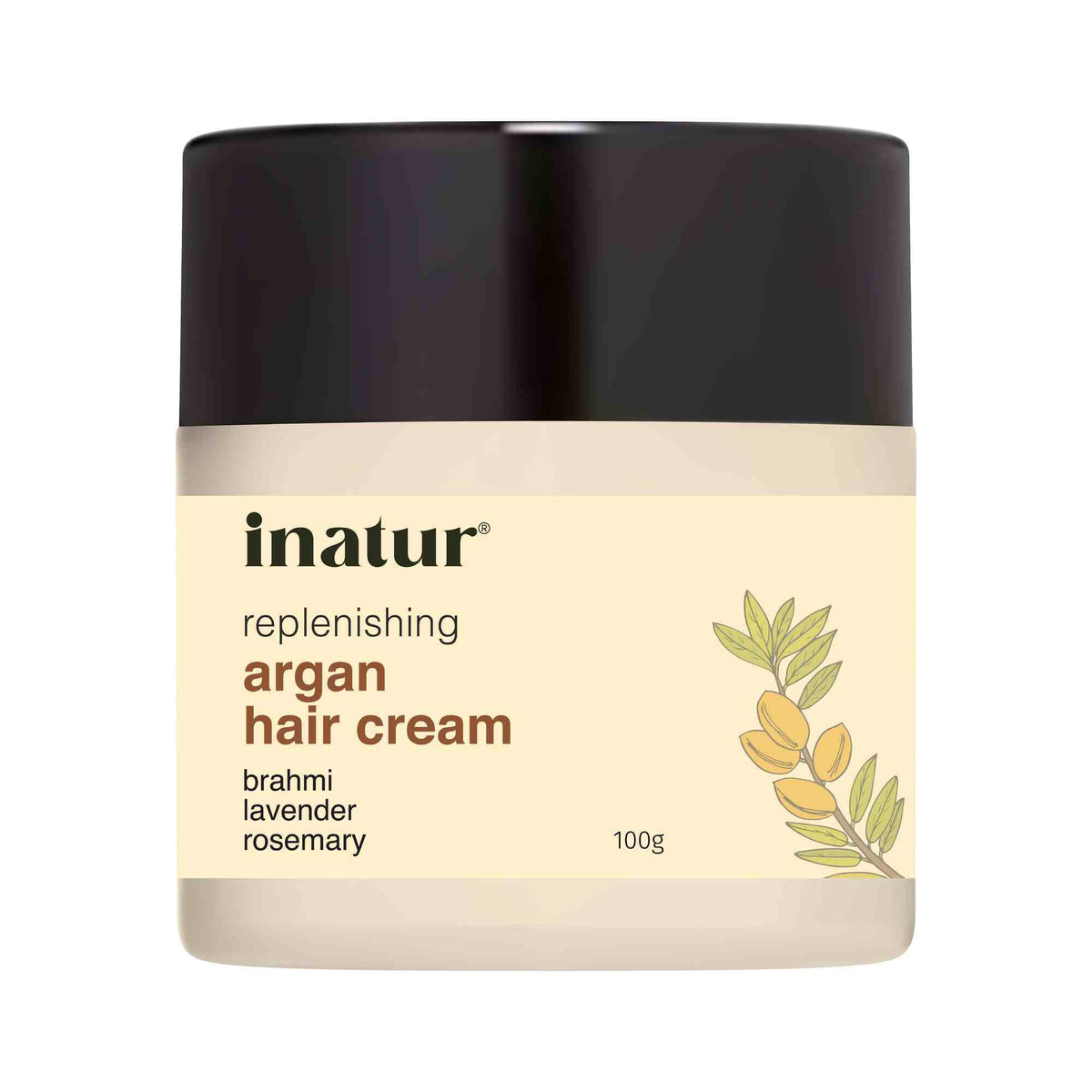 Image 1 of 100 gm for the product Inatur Moroccan Argan Oil Hair Cream