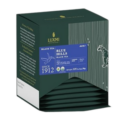Image 2 of 15 Tea Bags for the product Luxmi Estates Blue Hills Black Tea Blend