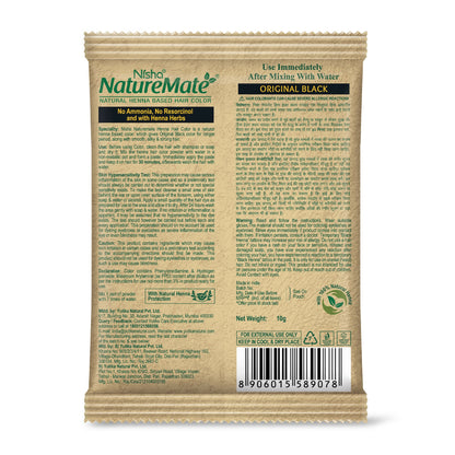 Image 2 of Nisha Nature Mate Henna-Based Hair Color Powder Sachet (Pack of 10)