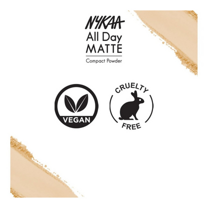 Image 9 of Nykaa All Day Matte Compact Powder- Beige 03