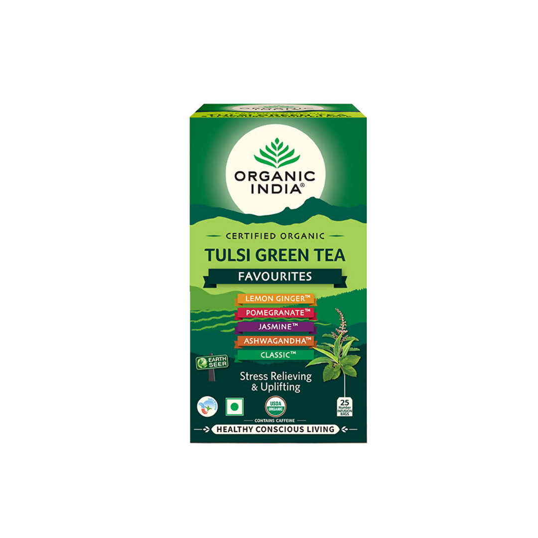 Image 1 of Organic India Tulsi Green Tea Favourites