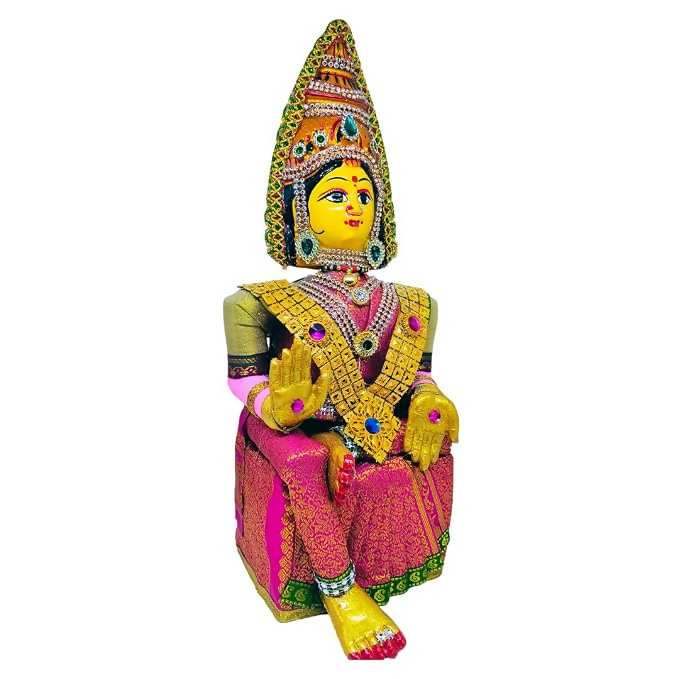 Image 4 of SRI YAGNAA - Varalakshmi Ammavari Decorated Doll - Pink