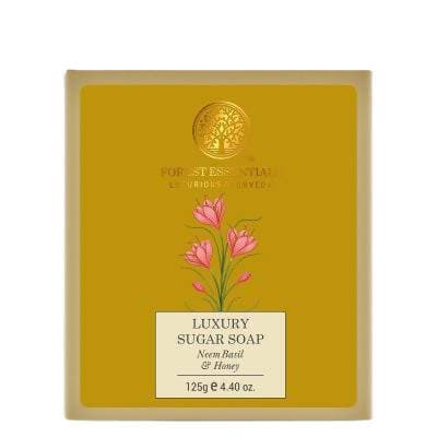 Image 1 of Forest Essentials Luxury Sugar Soap Neem Basil & Honey