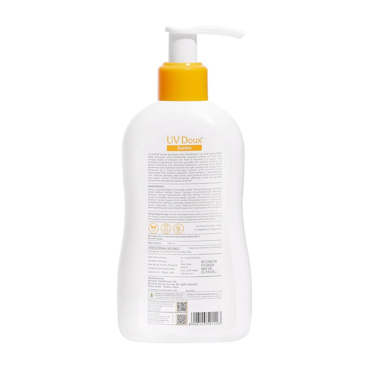 Image 2 of Brinton Uv Doux Jr Shampoo With Conditioner