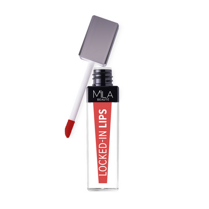 Image 1 of Mila Beaute 12 Hr Non-Transfer Locked-In Liquid Lipstick - Hazel Creme